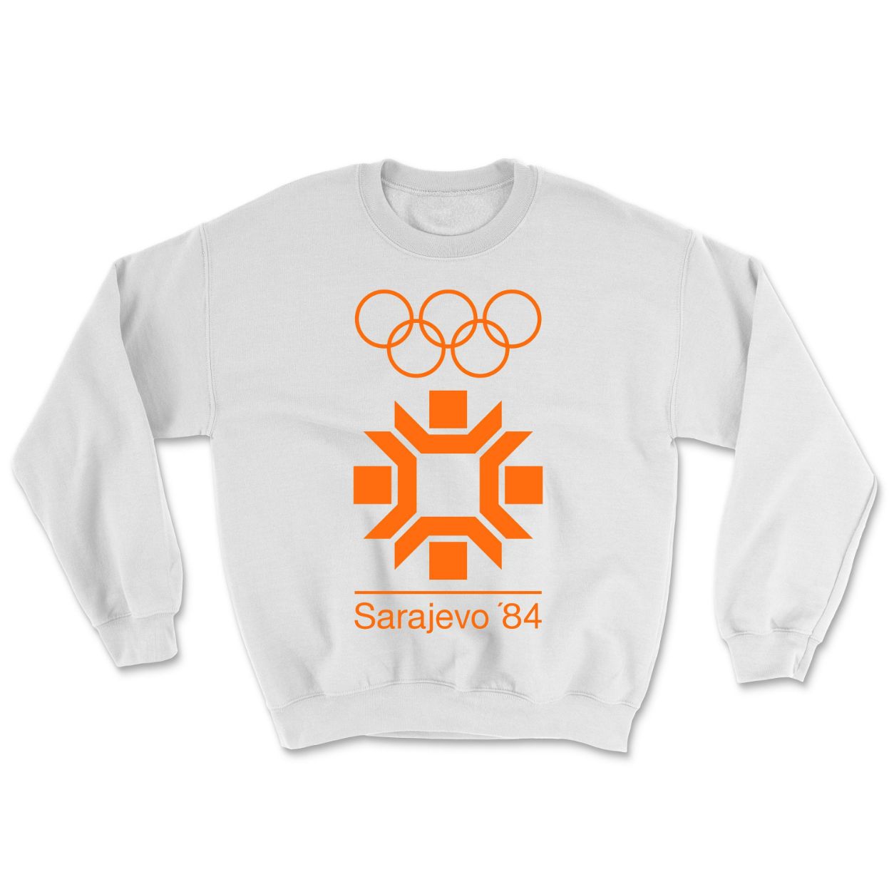 Sarajevo 1984 Winter Olympics Ringer Tee Crewneck Sweatshirt