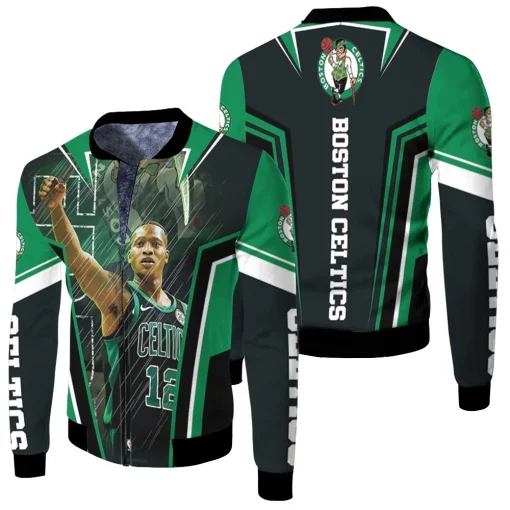 Scary Terry Rozier 12 Boston Celtics Jason Voorhees Fleece Bomber Jacket