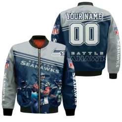 Seattle Seahawks Best Players 2020 Nfl Season Nfc West Champs Personalized Bomber Jacket