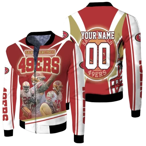 Super Bowl 2021 San Francisco 49ers Nfc East Champions Personalized Fleece Bomber Jacket