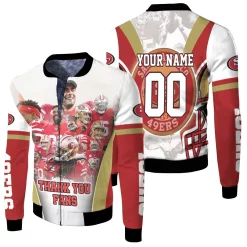 Super Bowl San Francisco 49ers Nfc West Division For Fans Personalized Fleece Bomber Jacket