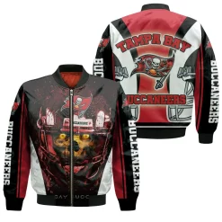 Tampa Bay Buccaneers 2021 Nfl Champions Skull Bomber Jacket