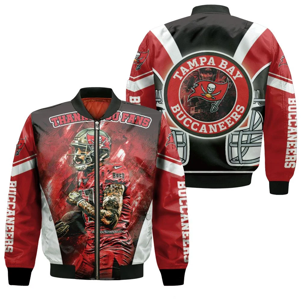 Tampa Bay Buccaneers 2021 Nfl Champs Thank You Fan Bomber Jacket – Teepital  – Everyday New Aesthetic Designs