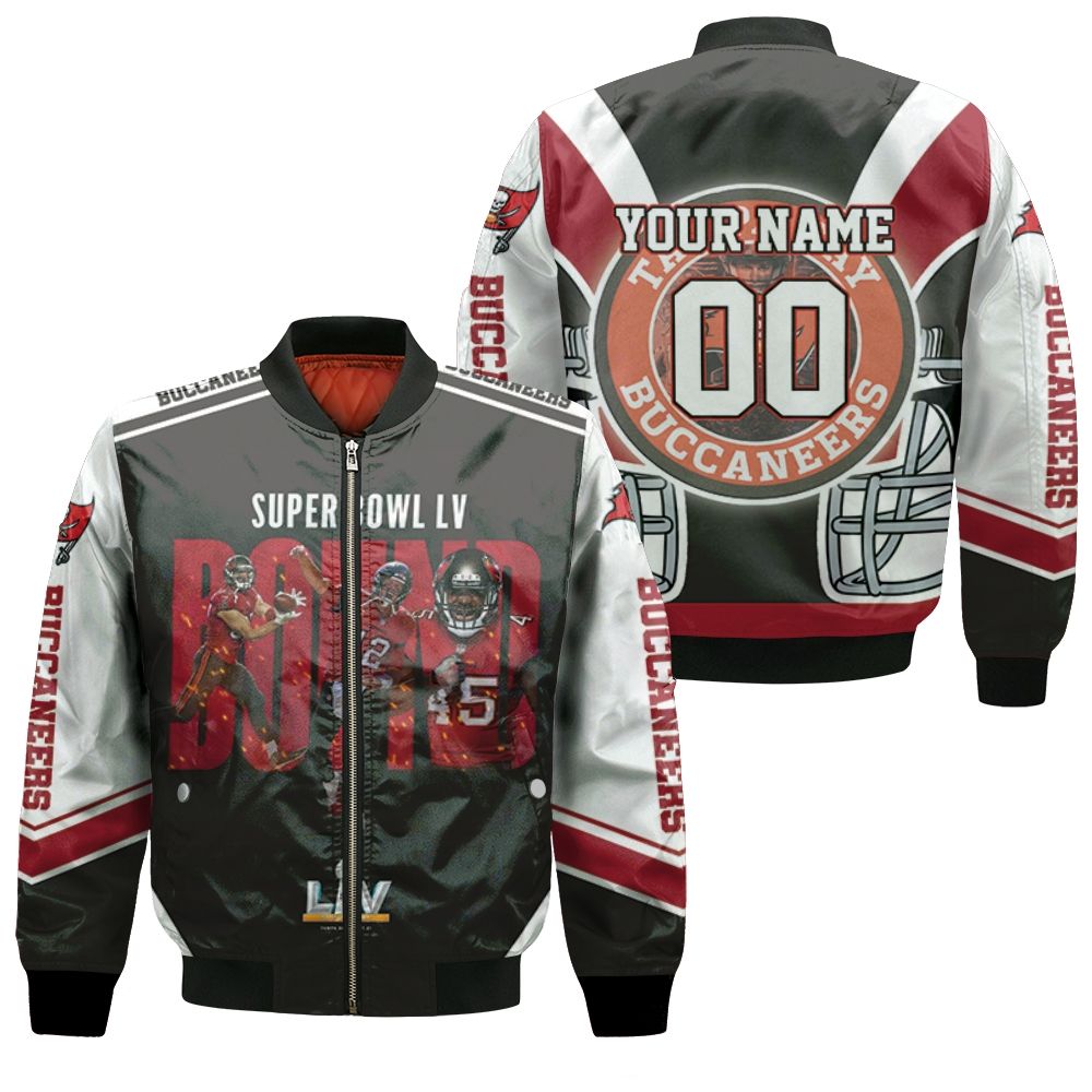 Tampa Bay Buccaneers 2021 Super Bowl Bound Personalized Bomber Jacket