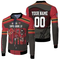 Tampa Bay Buccaneers Nfc South Division Champions Super Bowl 2021 1 Personalized Fleece Bomber Jacket