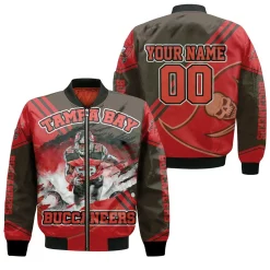 Tampa Bay Buccaneers Shaquil Barrett 58 Super Bowl Champions1 Personalized Bomber Jacket