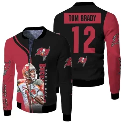 Tampa Bay Buccaneers Tom Brady 12 Legend 3d Printed Fleece Bomber Jacket