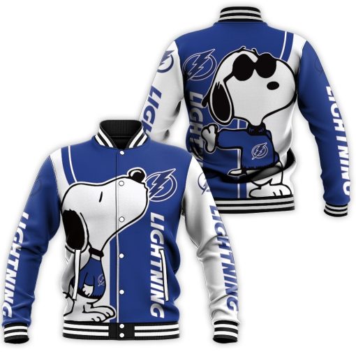 Tampa Bay Lightning Snoopy Lover 3d Printed Baseball Jacket