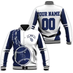 Tampa Bay Rays 3d Personalized Baseball Jacket