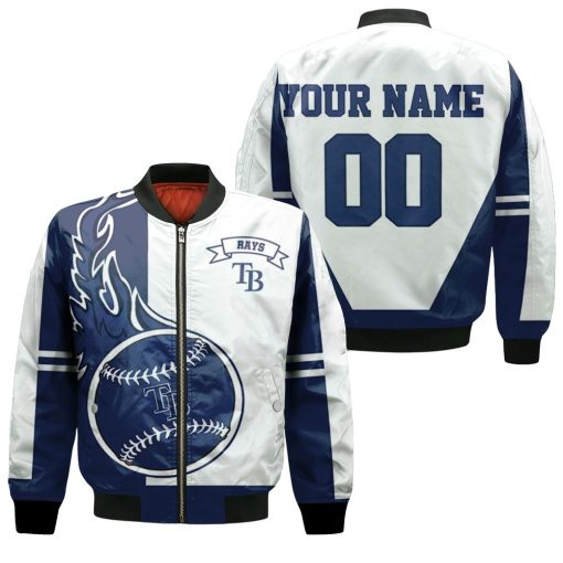 Tampa Bay Rays 3d Personalized Bomber Jacket