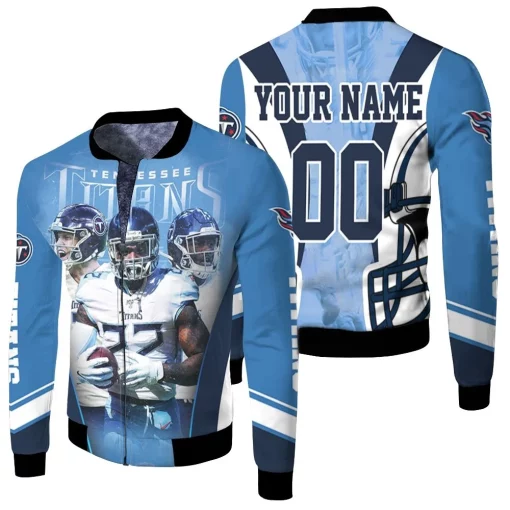 Team Tennessee Titans Afc South Division Champions Super Bowl 2021 Personalized Fleece Bomber Jacket
