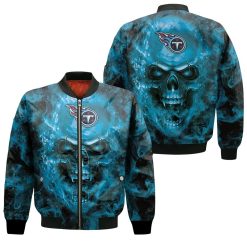 Tennessee Titans Nfl Fans Skull Bomber Jacket