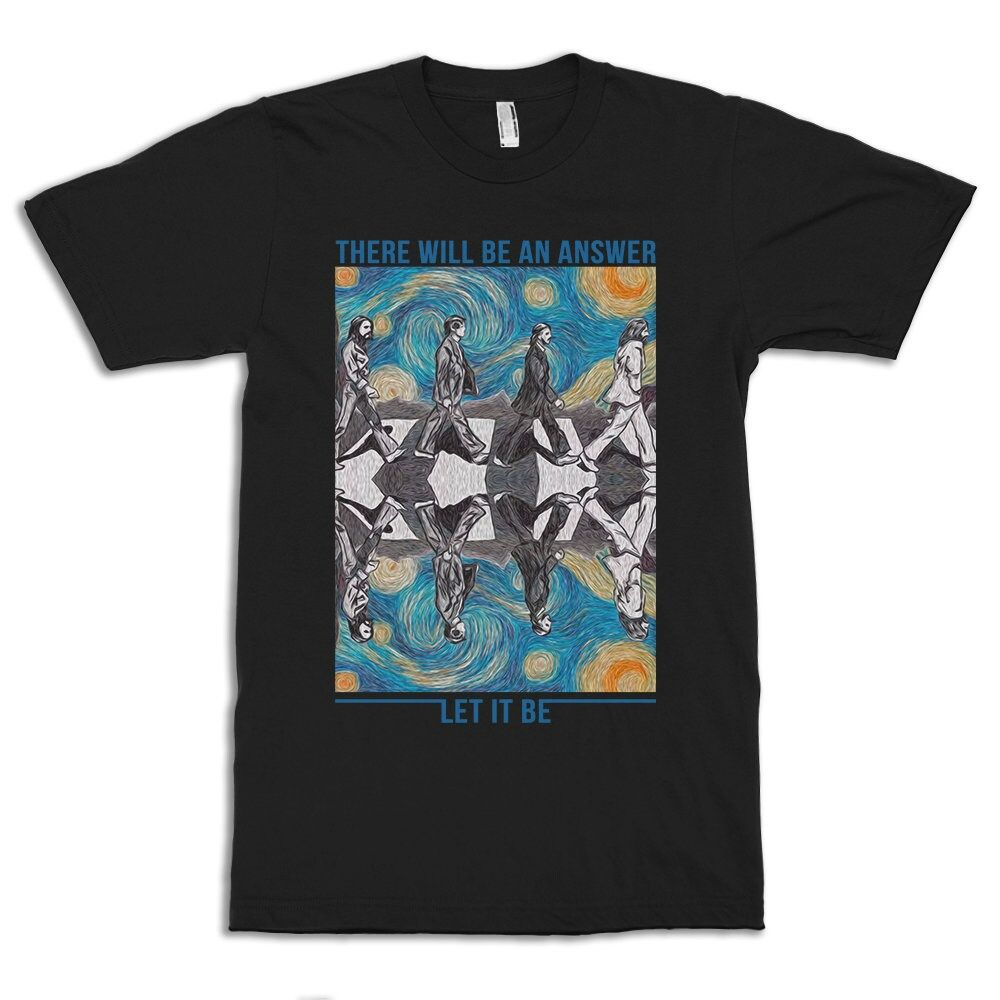 The Beatles Abbey Road In Starry Night T-Shirt
