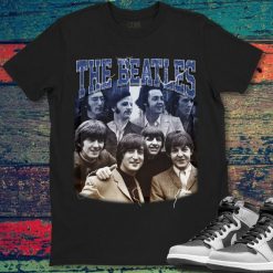 The Beatles Band Vintage Potrait Poster Rock Music Unisex Gift T-Shirt