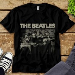 The Beatles Come Together Monochrome Rock Band Unisex Tee Adult T-Shirt