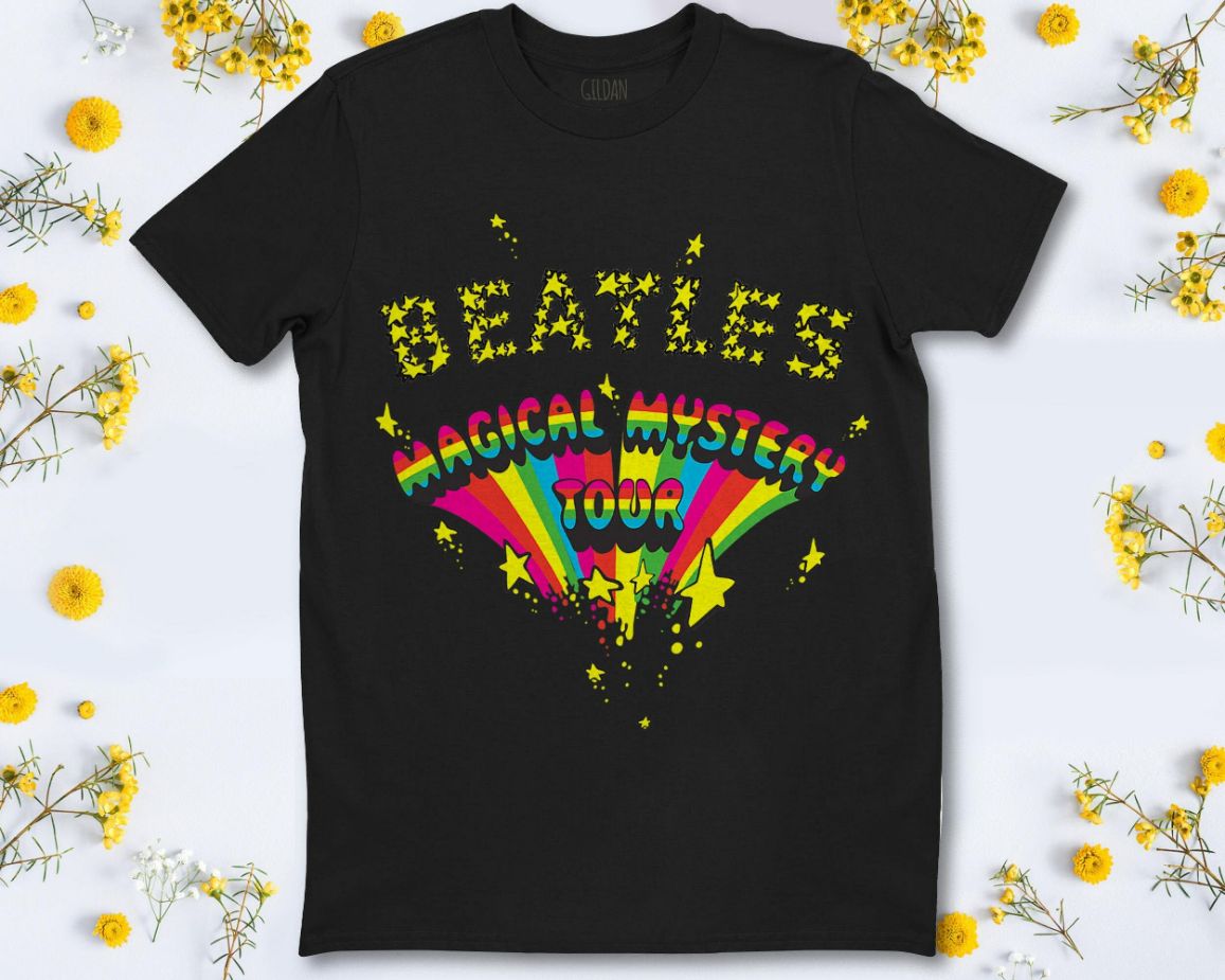 The Beatles Magical Mystery Tour Rainbow T-Shirt