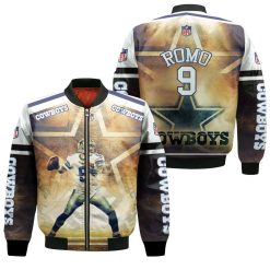 Tony Romo 9 Dallas Cowboys 3d Bomber Jacket