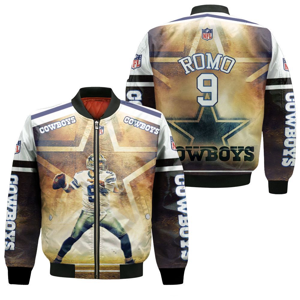 Tony Romo 9 Dallas Cowboys 3d Bomber Jacket – Teepital – Everyday New  Aesthetic Designs