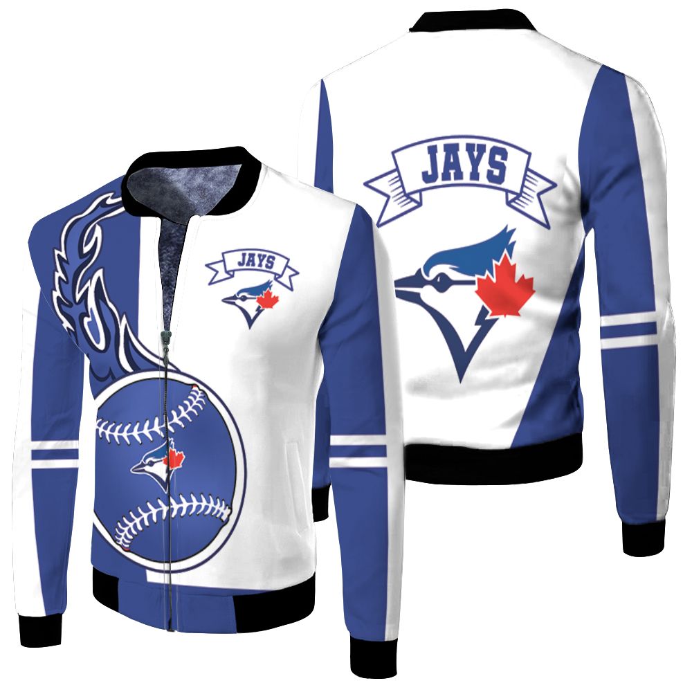 Toronto Blue Jays 3d Fleece Bomber Jacket