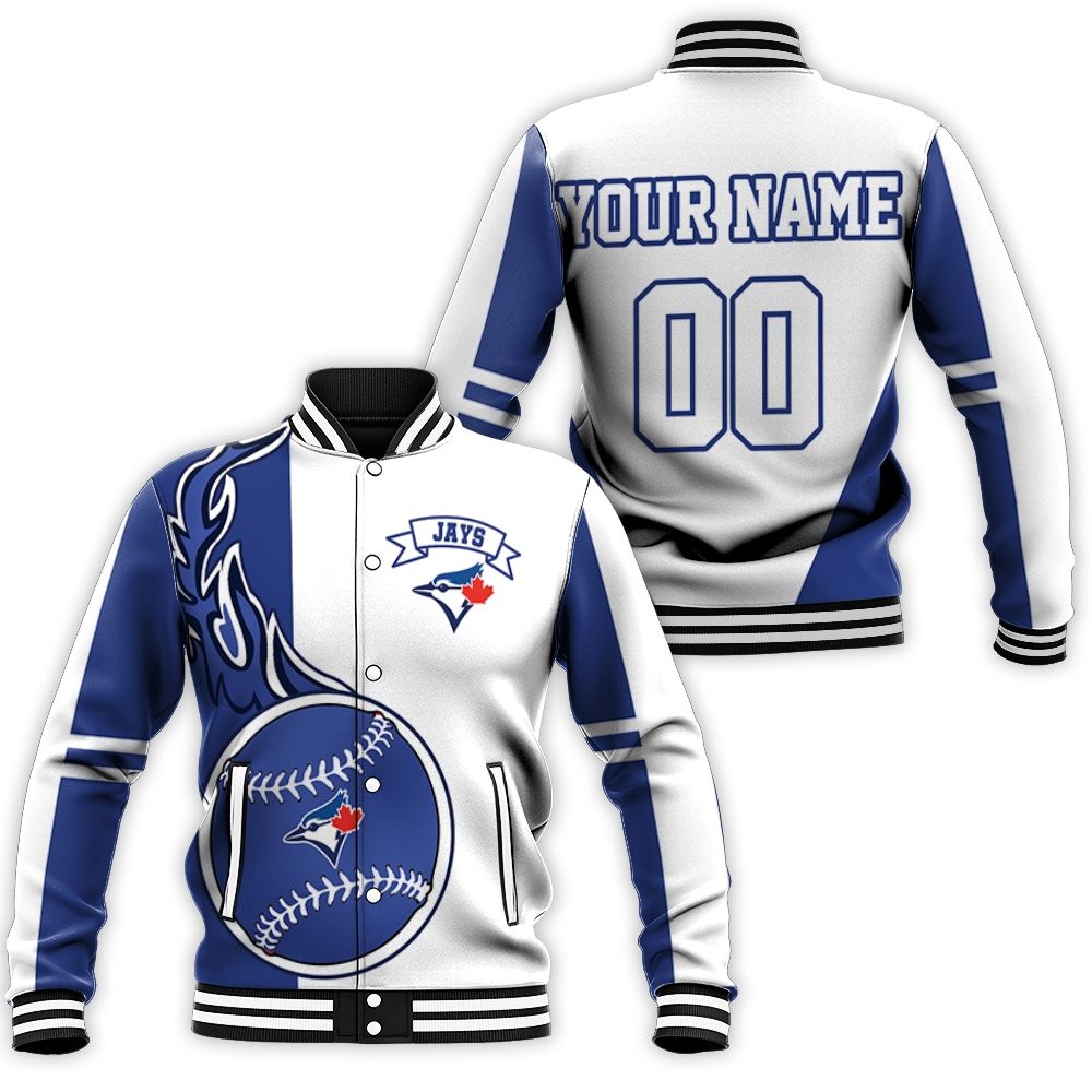Toronto Blue Jays 3d Personalized Baseball Jacket
