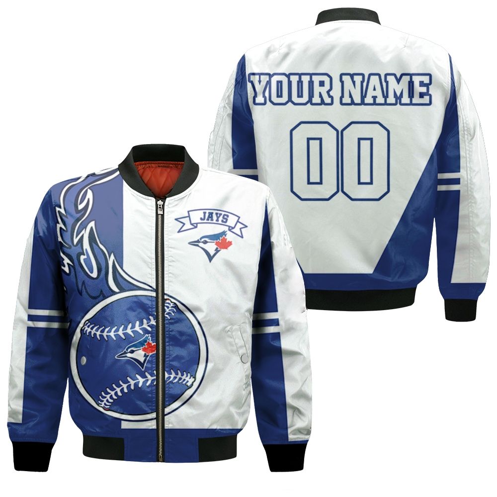 Toronto Blue Jays 3d Personalized Bomber Jacket