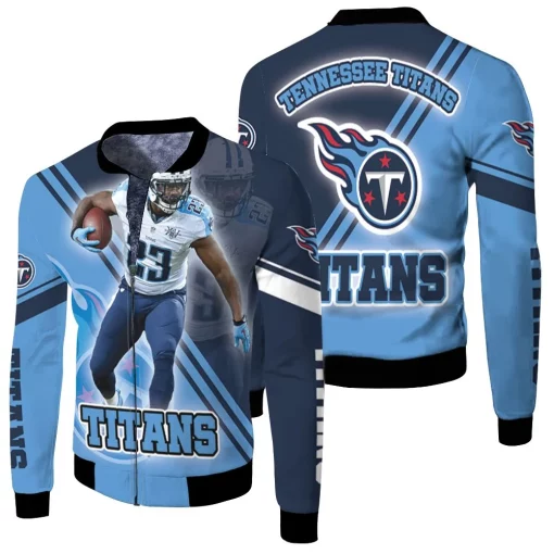 Tye Smith #23 Tennessee Titans Afc Division South Super Bowl 2021 Fleece Bomber Jacket