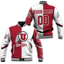 Utah Utes Mascot For Utes Fans 3d Personalized Baseball Jacket