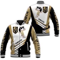 Vegas Golden Knights Snoopy For Fans 3d Baseball Jacket