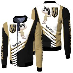 Vegas Golden Knights Snoopy For Fans 3d Fleece Bomber Jacket