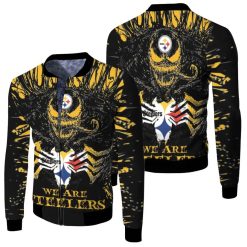 Venom We Are Pittsburgh Steelers 3d Jersey Fleece Bomber Jacket