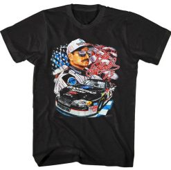 Vintage Dale Earnhardt Nascar Photo And Signature T-Shirt