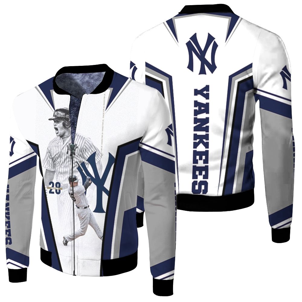 25 New York Yankees Gleyber Torres Chase For 28 Fleece Bomber Jacket