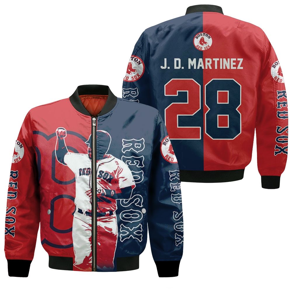 28 J D Martinez Boston Red Sox Bomber Jacket