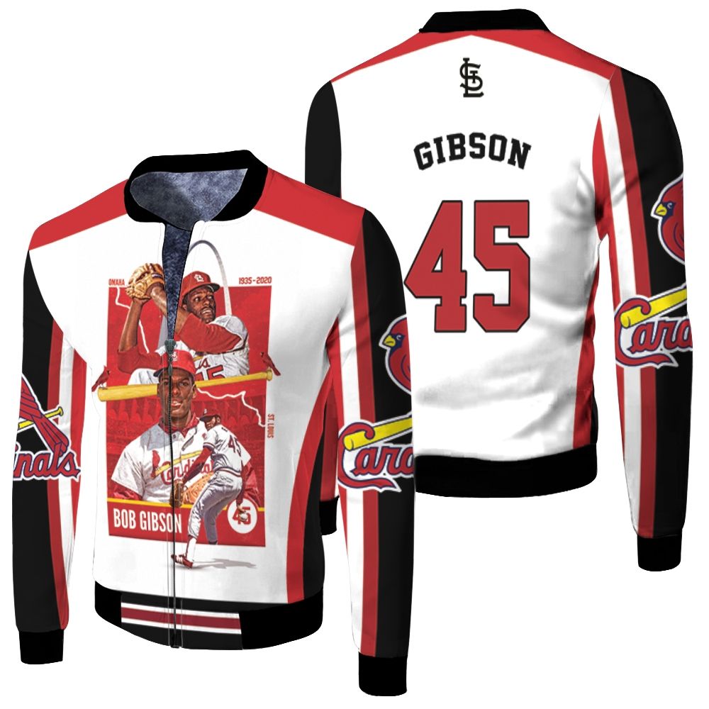 45 Gibson St Louis Cardinals Fleece Bomber Jacket