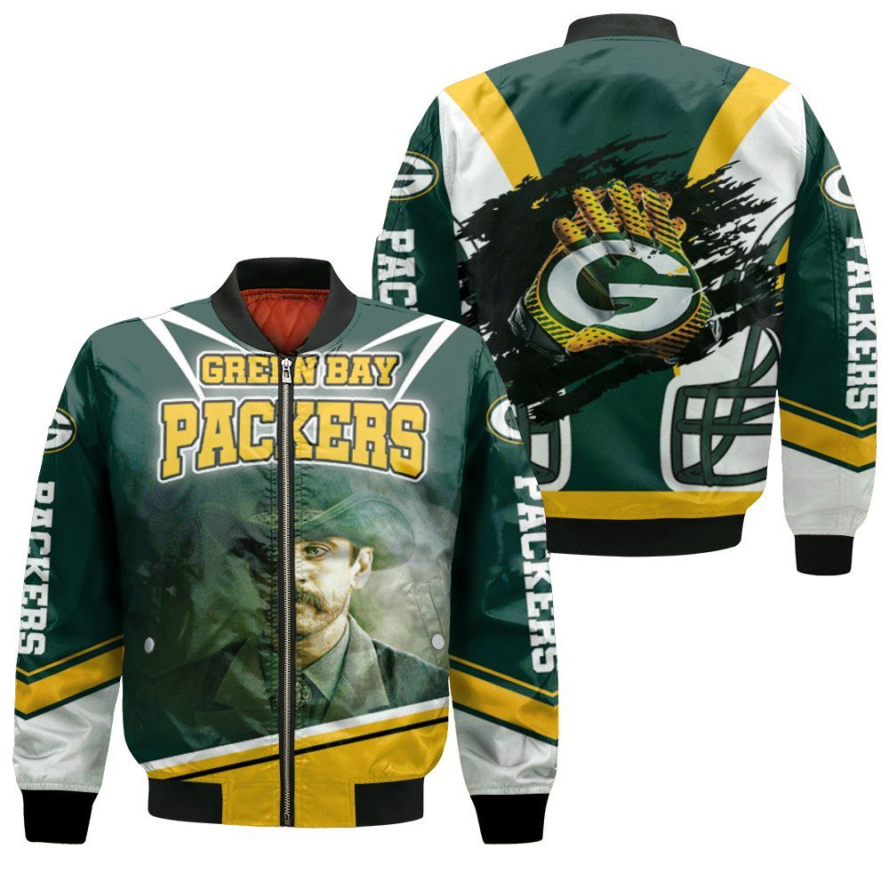 Aaron Rodgers Green Bay Packers For Fans Bomber Jacket