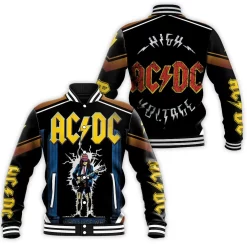 Acdc Who Made Who Baseball Jacket