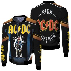 Acdc Who Made Who Fleece Bomber Jacket