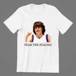 Adam Morrison Fear The Stache 90s Gift Birthday T-Shirt