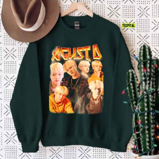 Agust D Suga Bangtan Boys Vintage BTS 90s Raptee Unisex Sweatshirt