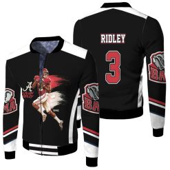 Alabama Crimson Tide 3 Calvin Ridley 2 Fleece Bomber Jacket