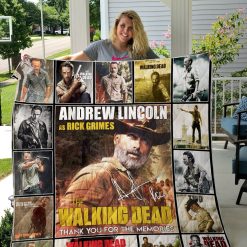 Andrew Lincoln-Rick Grimes-The Walking Dead Quilt-Blanket