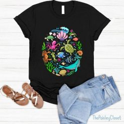 Aquatic Spectrum Ocean Lovers For Women Men T-Shirt