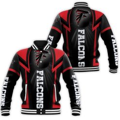 Atlanta Falcons For Fans Baseball Jacket