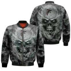 Atlanta Falcons Nfl Fans Skull Bomber Jacket