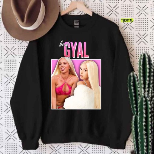 Bad Gyal 90s Merch Vintage Homage Unisex Sweatshirt