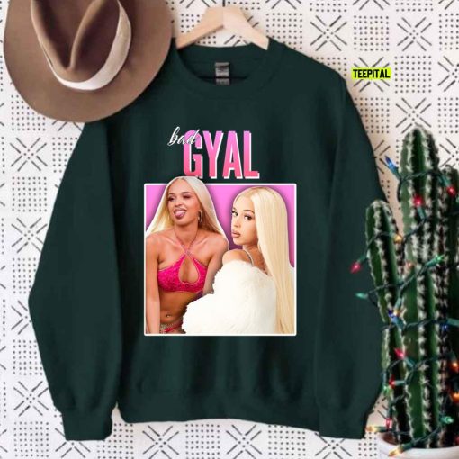 Bad Gyal 90s Merch Vintage Homage Unisex Sweatshirt