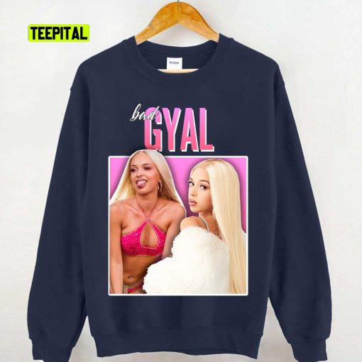 Bad Gyal 90s Merch Vintage Homage Unisex Sweatshirt