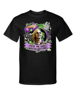 BeetleJuice You Are The Ghost With The Most Halloween Showtime Horror Graphic Tee T-Shirt