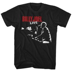 Billy Joel 81 Tour Black Adult T-Shirt