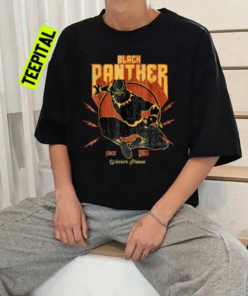 Black Panther Since 1966 Retro Vintage Unisex T-Shirt